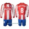 Conjunto (Camiseta+Pantalón Corto) Manga Larga Atlético Madrid GRIEZMANN 8 Primera Equipación 2021/22 - Niño